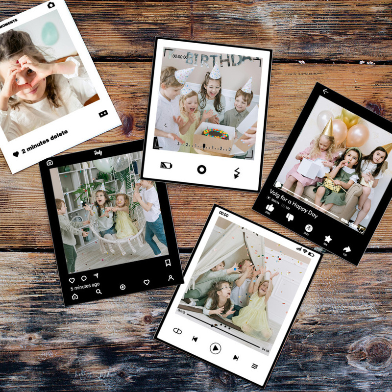 Suitable for Polaroid 3inch Widesq Polaroid Photo Decorative Border Stickers Colorful DIY Decorative Stickers Suitable for Polaroid 3inch Widesq Polaroid Photo Decorative Border Stickers Colorful DIY Decorative Stickers