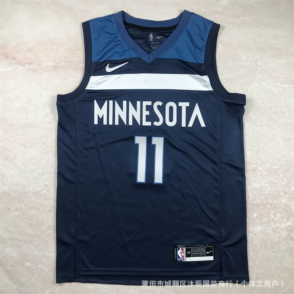 Горячее прессование американская баскетбольная форма Knicks Timberwolves Lakers Clippers Edwards Westbrook Russell спортивная майка
