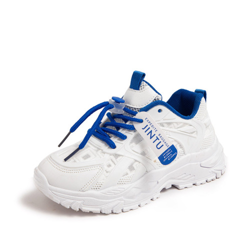 New style sports shoes for boys and girls  spring and summer comfortable and breathable running shoes white shoes student shoes