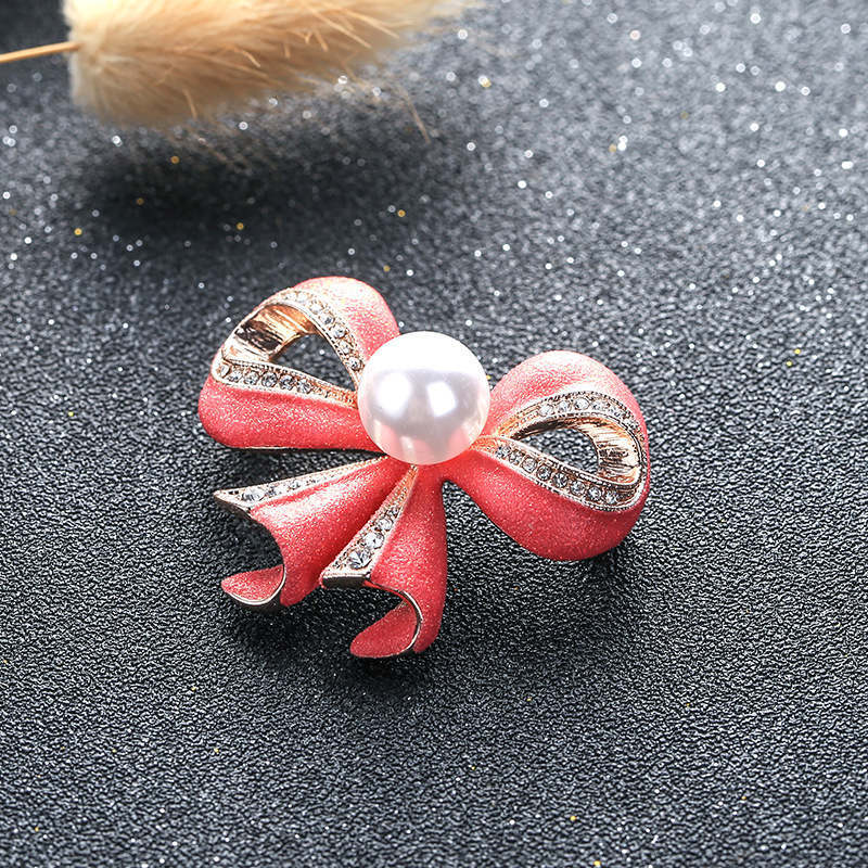 Nuovo fiocco in lega stile europeo americano con strass, perle vintage alla moda per donna, elegante e lussuoso, senza occhielli_voghion.com