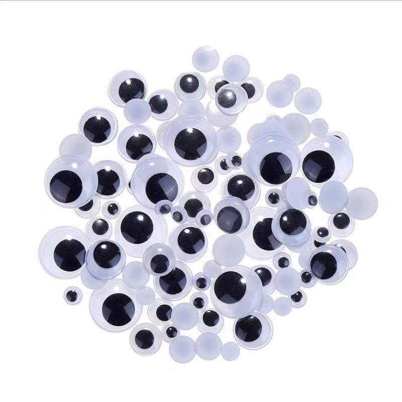 Plastic Colorful Movable Eyes with Adhesive Backing for Kidsren DIY Handmade Dolls Black and White Movable Eyeball Stickers Educational Accessories Plastic Colorful Movable Eyes with Adhesive Backing for Kidsren DIY Handmade Dolls Black and White Movable Eyeball Stickers Educational Accessories