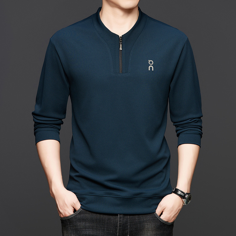 跨境半拉链男士卫衣2025新款卫衣春秋季男休闲打底衫衣服批发男装|undefined