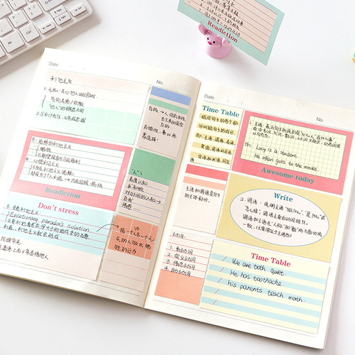 Message Glimmer Chronicle Boxed Index Card Notes Simple Thickened Memo Key Notes Memorizing Words 180 Cards 6 Types