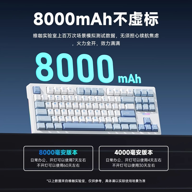 Weika WK87 メカニカル キーボード ガスケット構造カスタマイズされた 3 モード ワイヤレス Bluetooth ゲーム e スポーツ オフィス専用