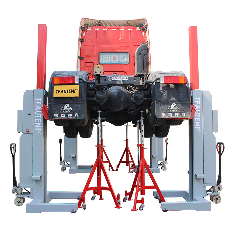 Inalámbrico de cuatro columnas de elevación hidráulica móvil autobús camión equipo de elevación