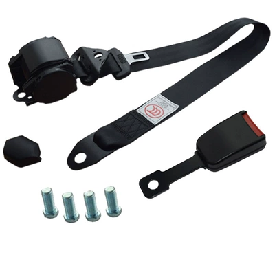 Car seat belt: Retractable Emergency Locking Three-Point Seat - plastic-coated-k3-retractor-s16-base-with-4-individual-screws
