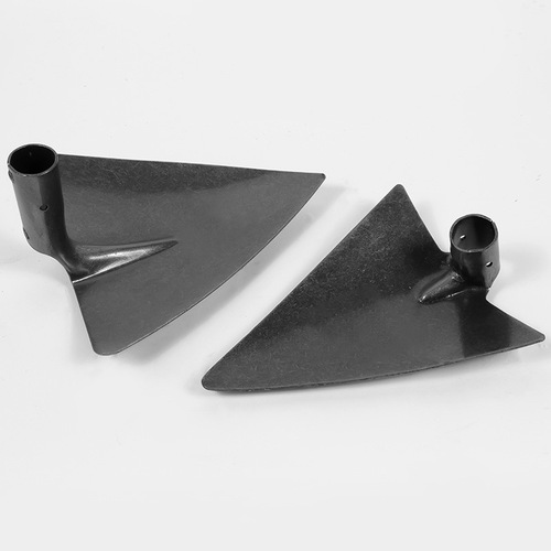 Triangle Hoe Original Color Triangle Manganese Steel Trenching Tool Large Pointed Hoe Agricultural Cultivating Land Development Tool