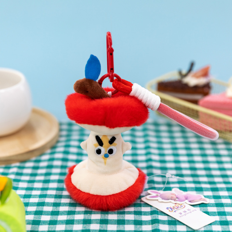 New Cartoon Take a Bite of Apple Plush Doll Funny Apple Core Birthday Gift Ornament Plush Toy Wholesale