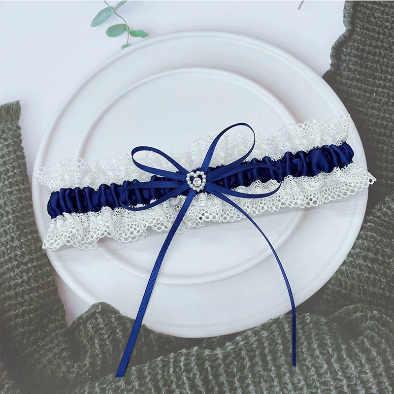 Новые свадебные носки невесты с rhinestone бабочкой узлом, ladies украшенные свадебные клип-лепестки