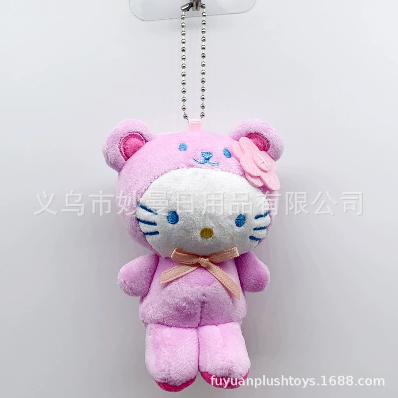 Plush pendant Hello Kitty keychain, 12 cm & 15 cm variants, assorted styles