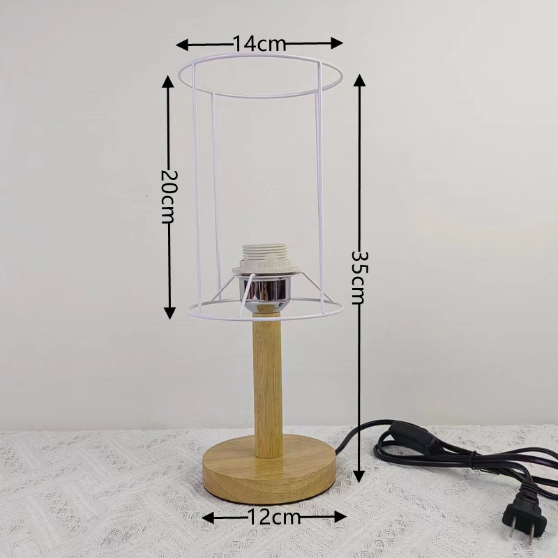 Xianfan transfronteriza ebay múltiple lámpara de mesa opcional accesorios base de hierro de plástico con interruptor de botón de alambre marco de hierro estilo europeo