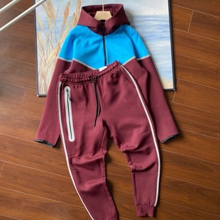 Autumn 2025 Casual Sports Multicolor Air Layer Cotton Hooded Men's 745 Jacket and 762 Sweatpants suit