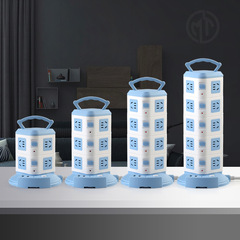 PD-USB fast charging socket panel vertical multi-function plug strip household cylindrical tower multi-layer socket