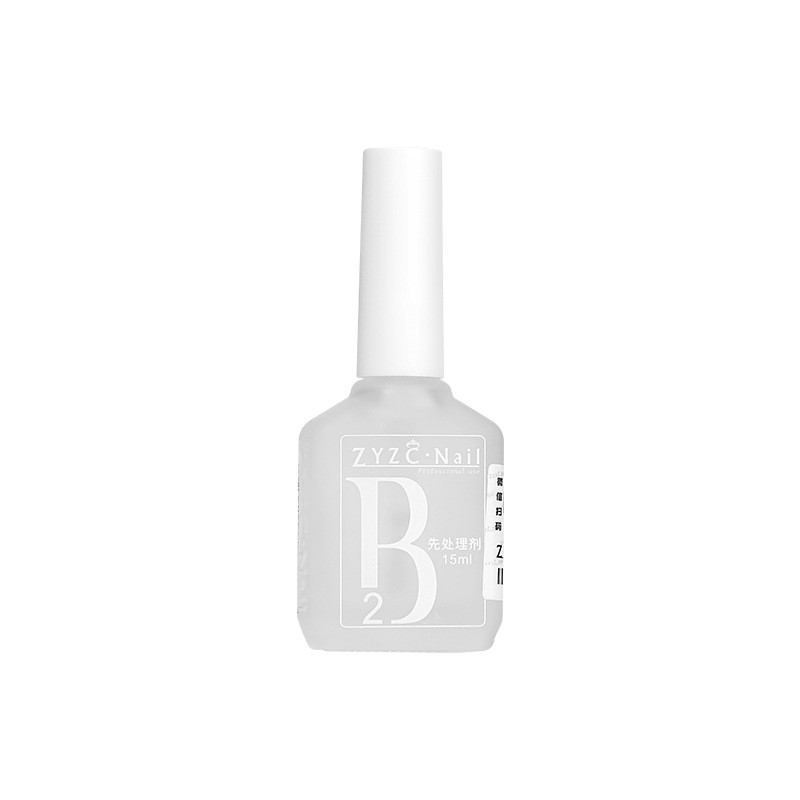 Zyzc agente de eliminación de uñas UV Adhesivo B2 Primer agente de tratamiento agente aglutinante agente anti-deformación desecante líquido de equilibrio de belleza de uñas