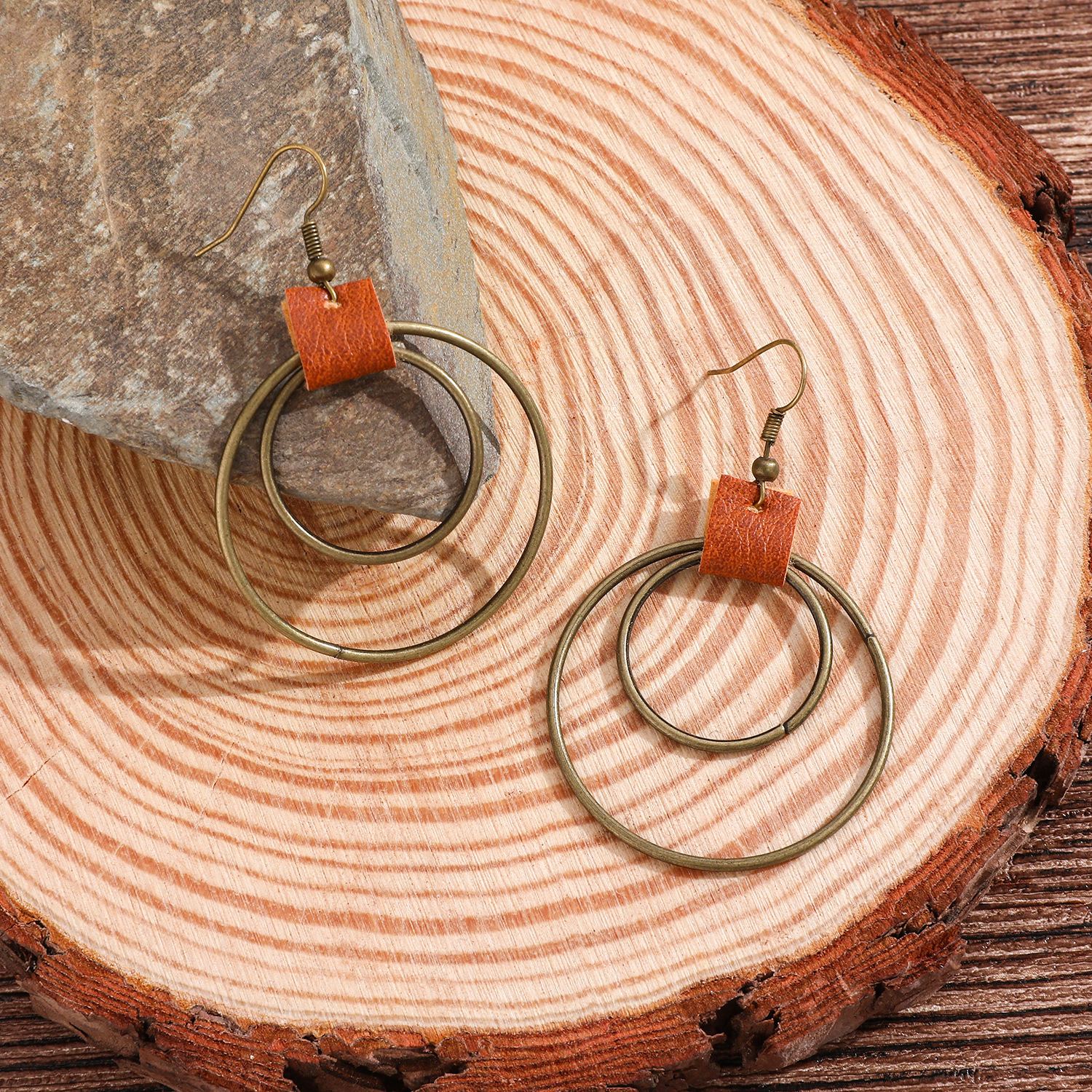 Böhmische Vintage Ohrhänger Mit Türkis Hochwertiger Nischenschmuck_voghion.com