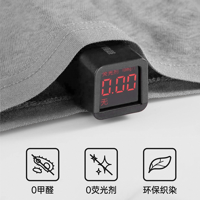 Disposable underwear for men, straight-leg, sterile, wash-free, 100% cotton, daily-use pants for travel and hotels, gray pure cotton four-sided pants