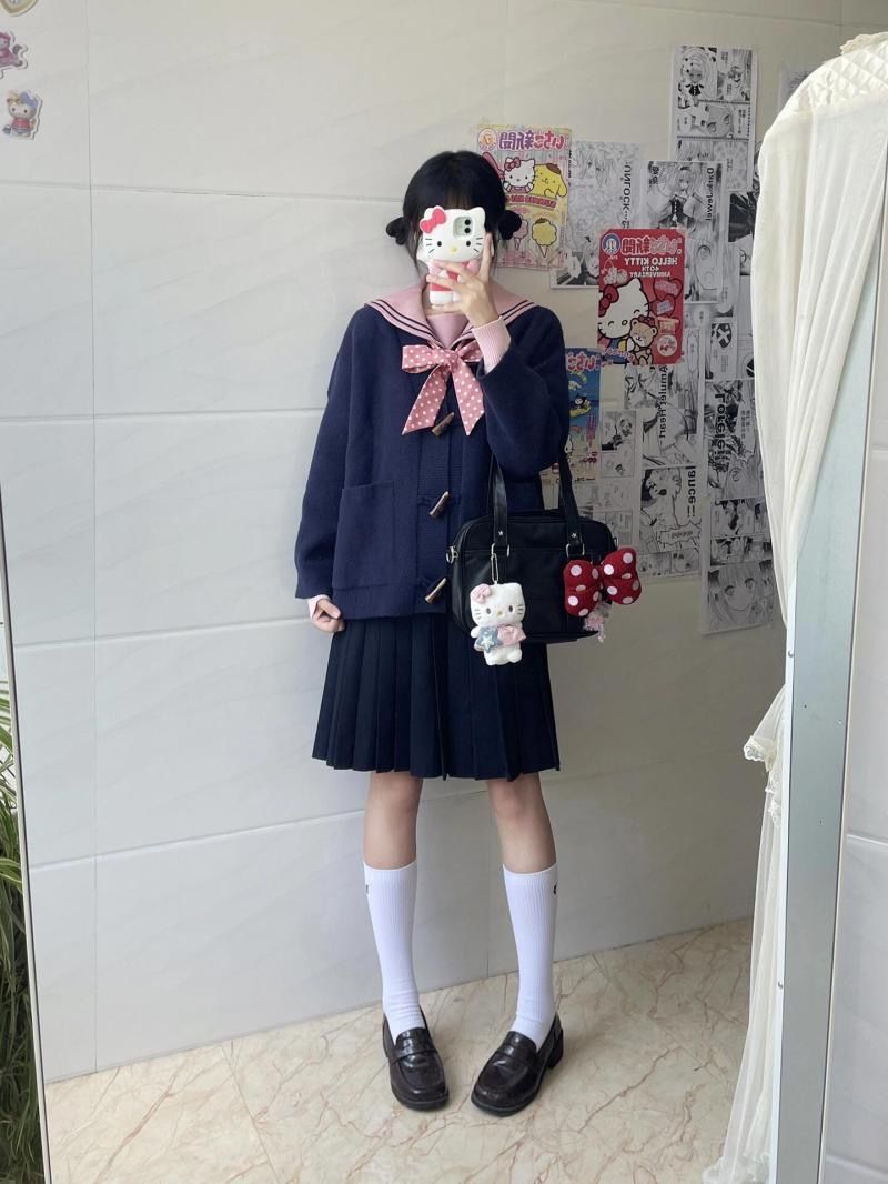 2024新款JK制服包二次元PU通勤斜挎包可爱少女日系学院单肩手提包-阿里巴巴