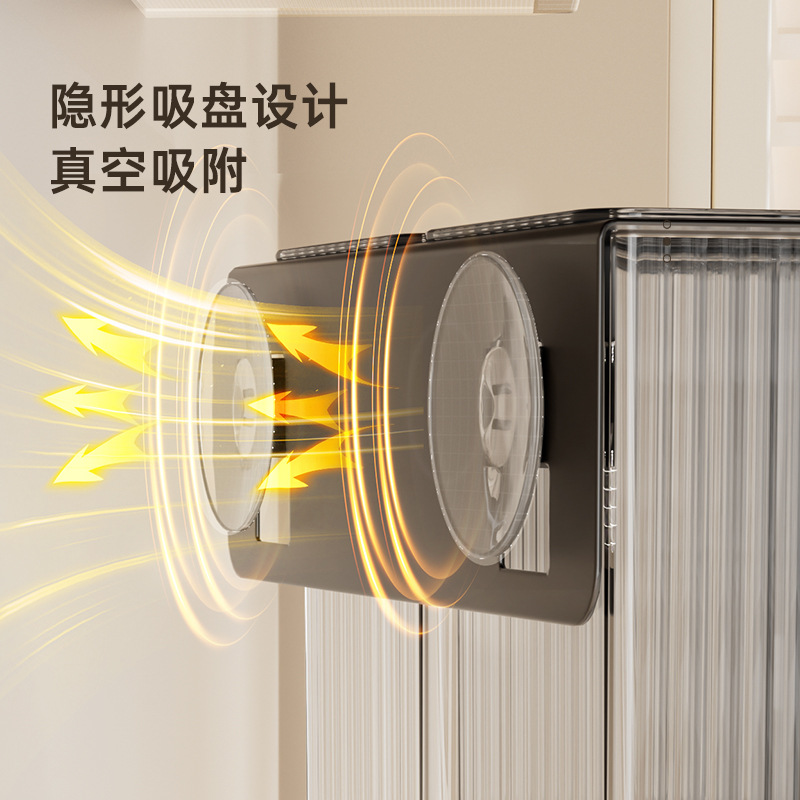 Bydoll ventosa tubo de palillos caja de almacenamiento de jaula de palillos de cocina montada en la pared canasta de palillos de alta gama para el hogar estante de barril