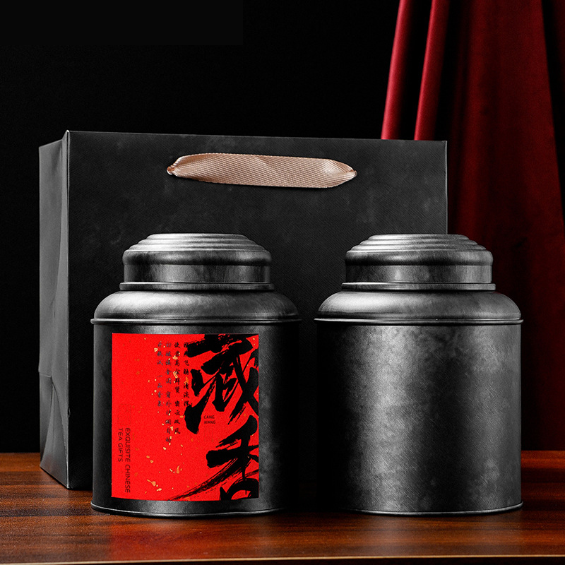 厂家直销茶叶包装 圆形茶叶罐铁罐 马口铁茶叶铁罐 茶叶罐子大罐