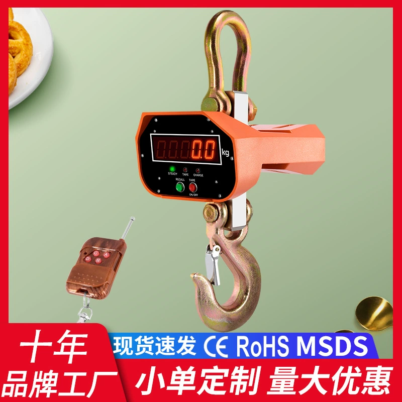 Оптовая продажа производителя, 1000 кг, 1 т, цифровые крановые весы, цифровые весы, 1,5 т, крюковые весы, вождение, сумка, подвесные весы, цифровые весы