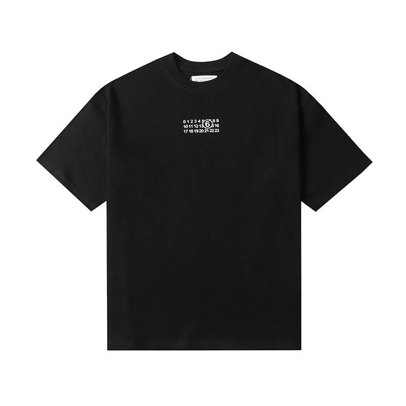 Maison Margiela MM6 ピュアコットン二重糸半袖メンズ Tシャツ高品質スポットのクロスボーダー限定|undefined