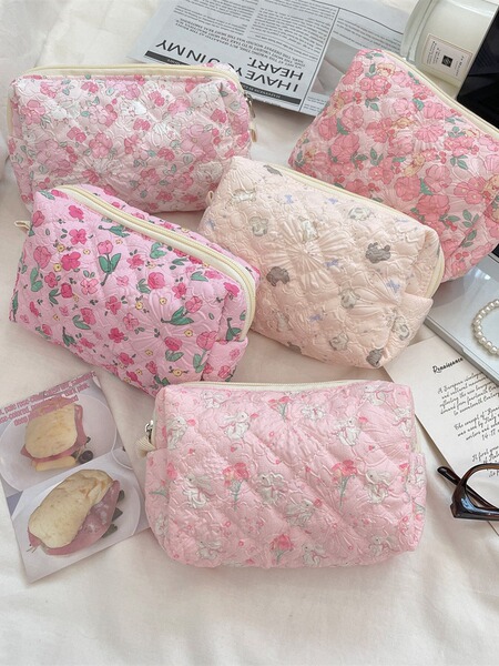 Fresh capacious cosmetic bag