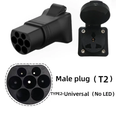 EV şarj adapterləri – Universal Socket 220V - gb-public-discharge-no-light-multi-function-n