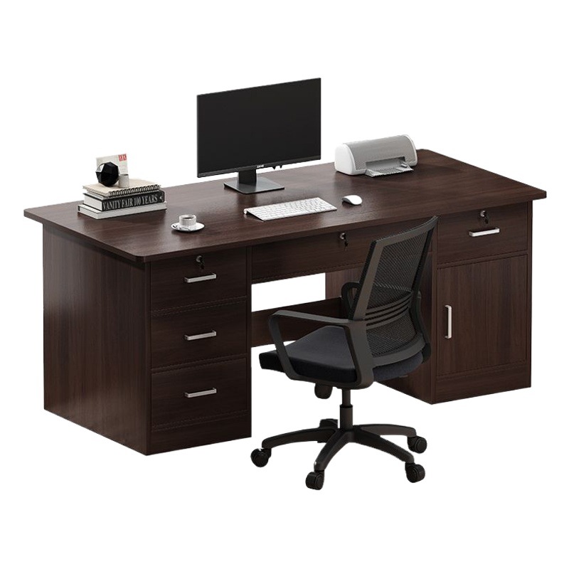 Escritorio de computadora simple y moderno escritorio de oficina con bloqueo escritorio de oficina de personal de oficina escritorio silla escritorio