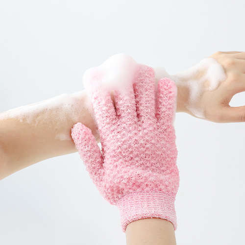 Wholesale scrub mud rub, back rub, bathing and bathing gloves, friendly deep cleaning, durable exfoliating five-finger bath towel