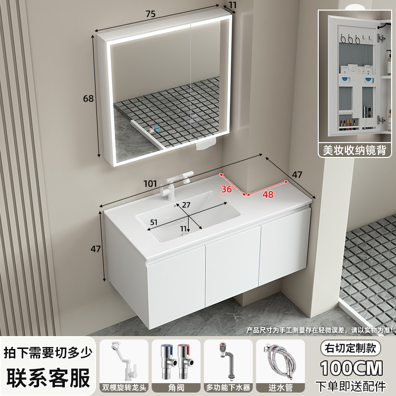 Ángulo cortado panal de abeja gabinete de baño cerámica integral lavabo de forma especial tamaño de inodoro envase lavabo de columna de tubo