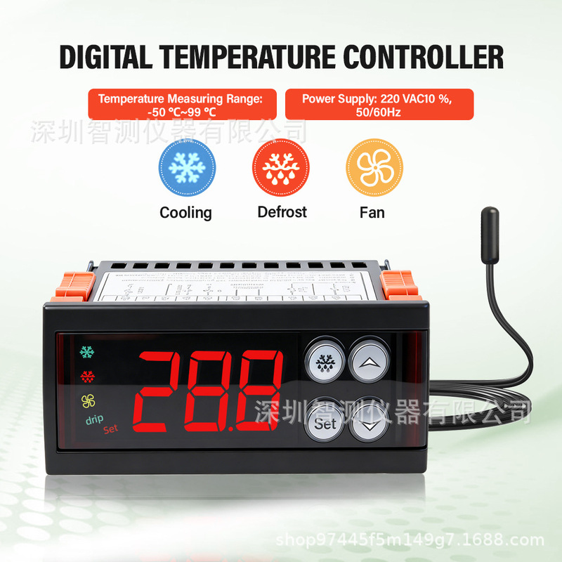 Ecs-974 Intelligent Cold Storage Refrigeration Thermostat Digital Display Temperature Controller Cooling/Demisting/Fan Control Ecs-974 Intelligent Cold Storage Refrigeration Thermostat Digital Display Temperature Controller Cooling/Demisting/Fan Control