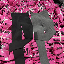 正版8088发财云朵小黑裤秋季350g女高腰提臀打底鲨鱼裤云感芭比裤