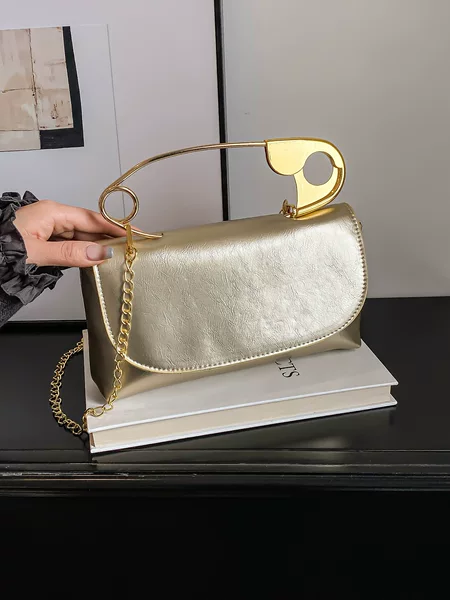 Personalized Ins Design Paperclip Handbag 2026 New Korean Style Versatile Chain Bag High-End Shoulder Crossbody Bag