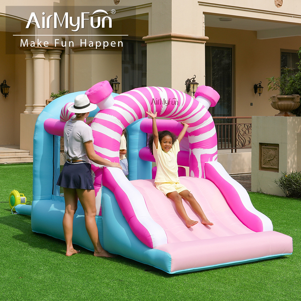 AMF inflatable castillo infantil inflatable casero cama trampolín interior y exterior castillo infantil casero inflatable tobogan