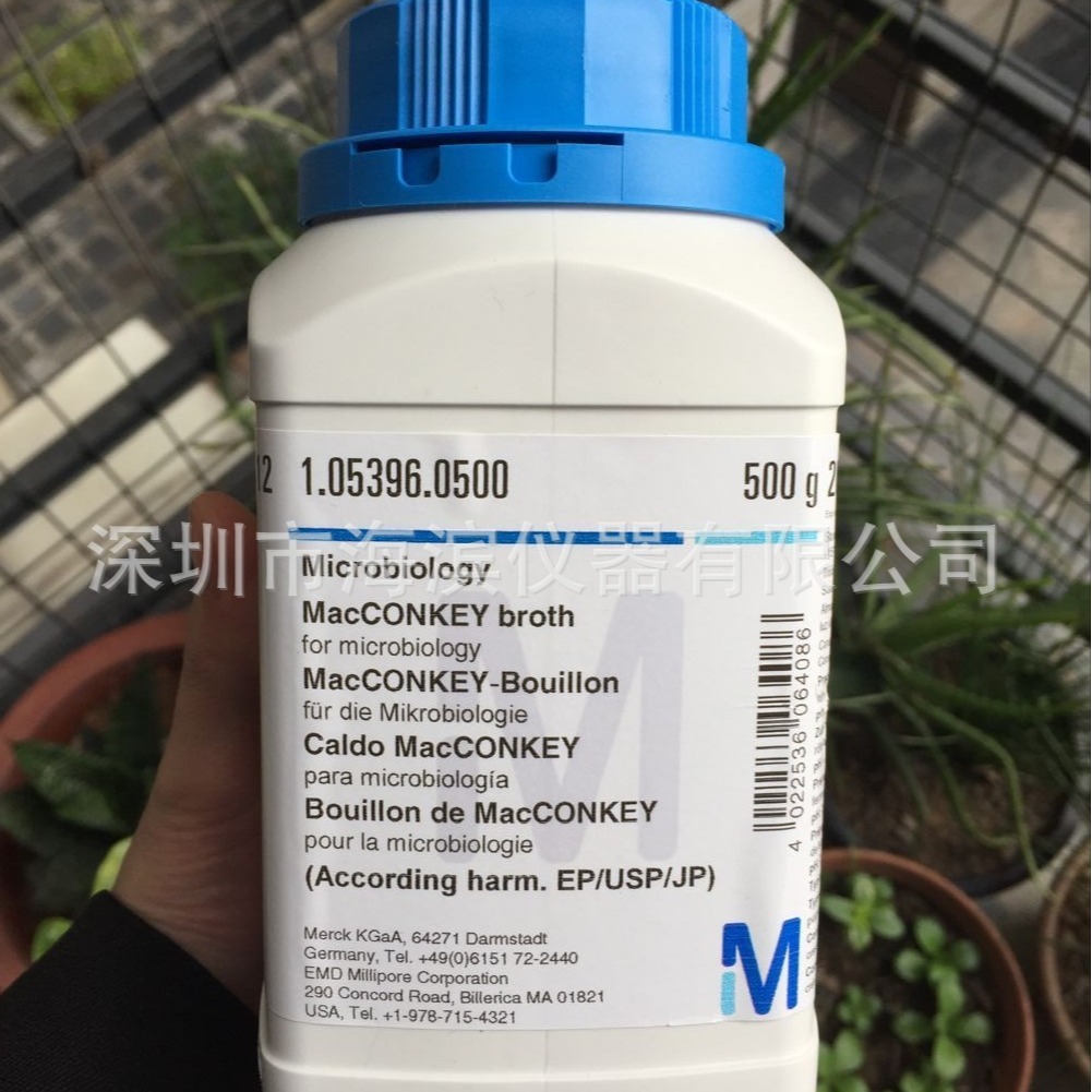 麦康凯液体对照培养基1.05396.0500默克培养基