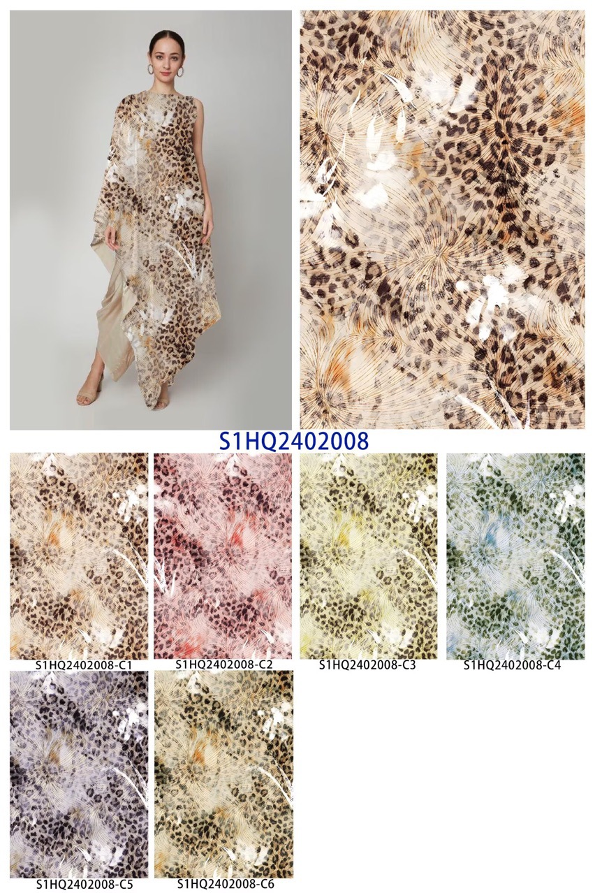 春夏印花面料 人棉活性 梭织布料厂家现货批发 长裙花布