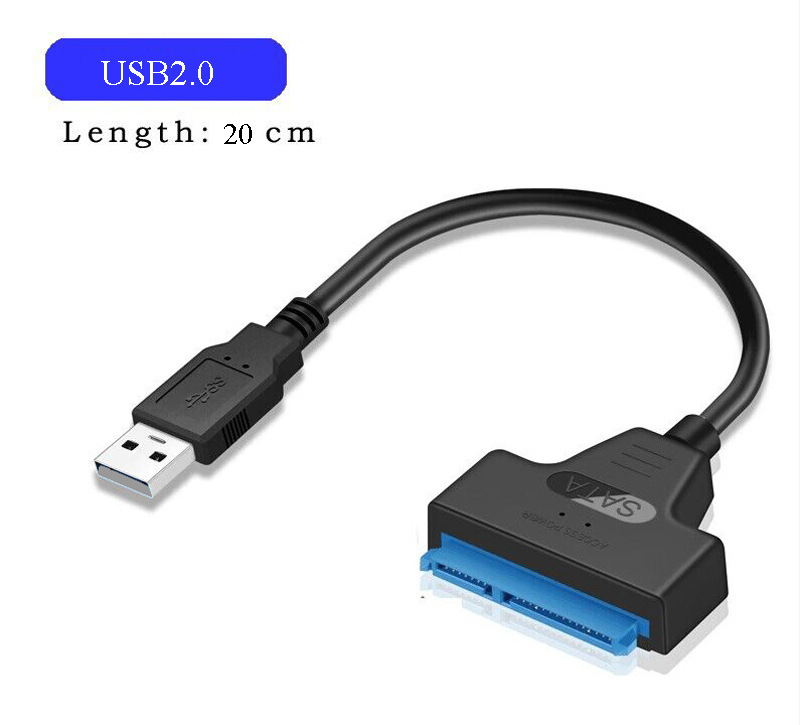 クロスボーダー USB3.0 から SATA ハードドライブデータケーブル 2.5/ 3.5inch SSD ハードドライブユニバーサル転送イージードライブケーブル|undefined