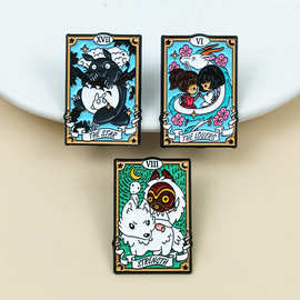 经典宫崎骏动漫周边胸针可爱龙猫犬夜叉图案金属徽章百搭配饰现货