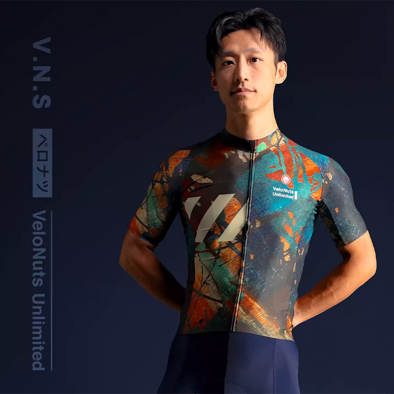 VNS Small Skull Men's Short-sleeved Riding Suit Top Mountain Bike Sports Suit Summer Breathable