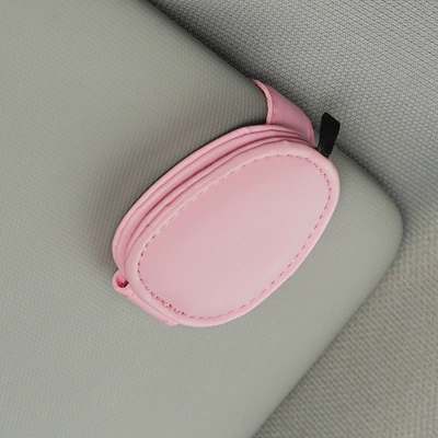 sun visor glasses clip: Car Glasses Clip/Bill Clip - pink