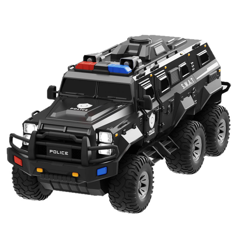 Big realistic car model with light music, toy for boys, remote control car, traffic police, child police 5