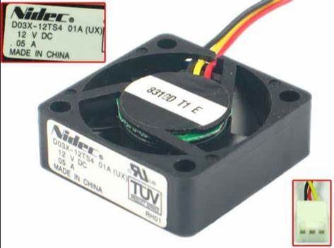 出售原装正品进口风机D03X-12TS4 01A 3010 12V 尼迪克风扇