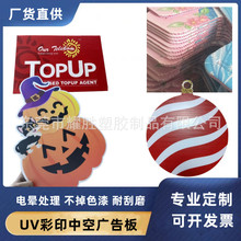 UV高清喷绘中空钙塑板指示牌 电晕彩印覆膜广告展示牌 商场装饰牌