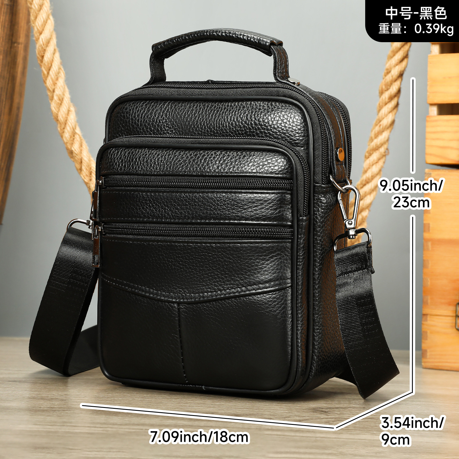 Ventas transfronterizas calientes de cuero para hombres mochila deportiva al aire libre mochila texturizada retro colección de bolsos de hombro