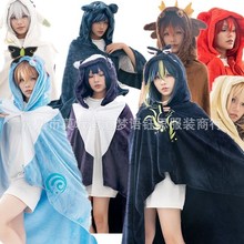 原神温迪风精灵cos加绒法兰绒家居服睡衣二次元衣服-淘宝网情侣款