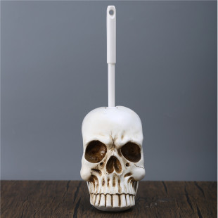 2022 Creative Skull Toilet Brush Base Household Toilet Brush Storage Rack Toilet Floor-standing Ornaments