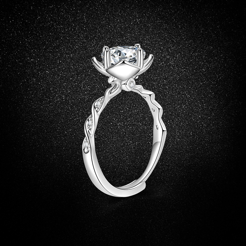 6g Weight High Carbon Diamond Inlay Material Adjustable Ring Classification Adjustable Ring Size 1 Piece Quantity Wedding, Engagement Occasion Copper Material wedding season Festival Geometric Pattern All Seasons Season Women's Gender Plating Design Elegant, Streetwear Style Wholesale Jewelry Elegant Streetwear Geometric Copper High Carbon Diamond Plating Adjustable Ring 1