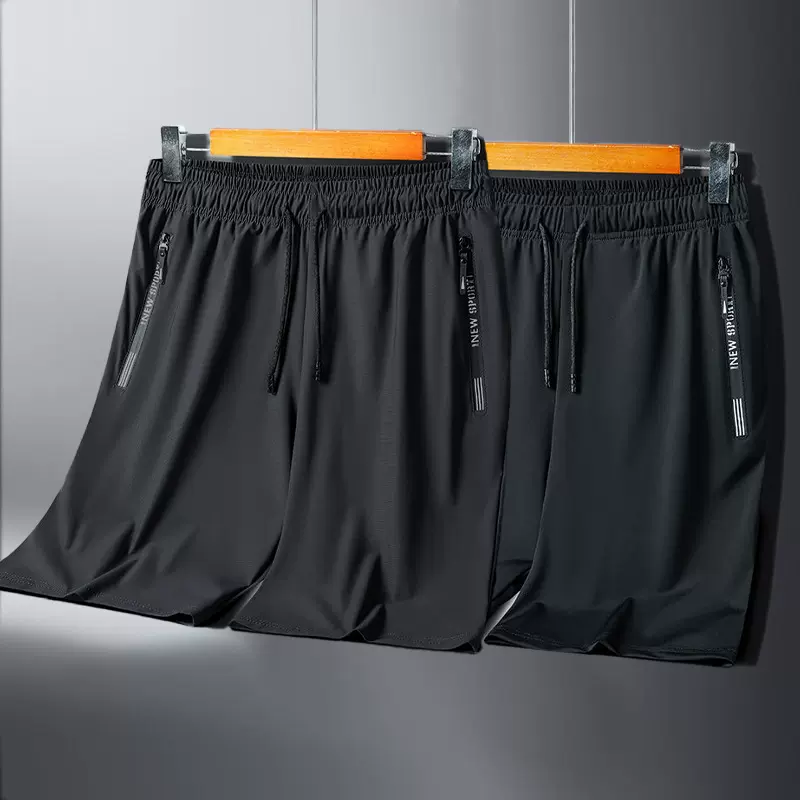 速干运动短裤男士潮牌夏季宽松休闲沙滩薄款跑步训练健身五分裤子