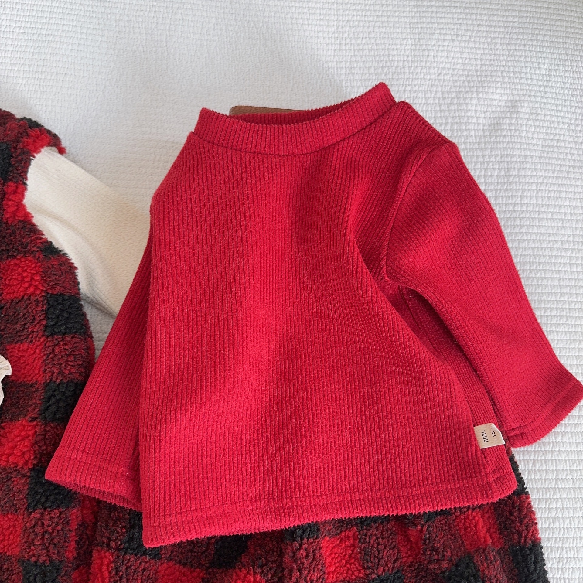 Conjunto Térmico de Overol para Bebé, Set de 2 Piezas, Algodón, Engrosado, Suave, para Invierno