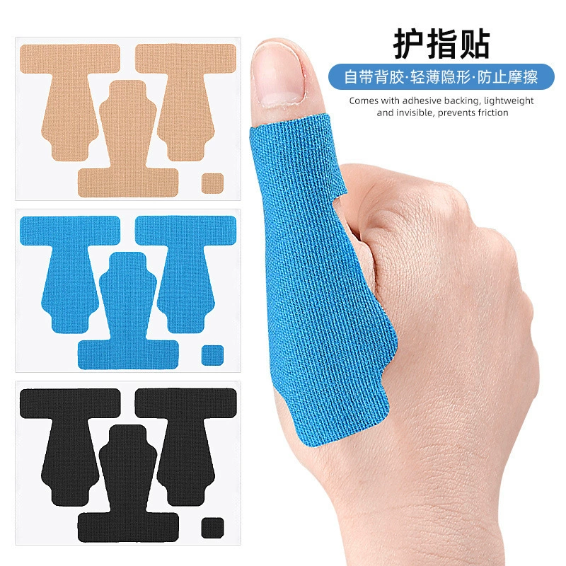 Предварительно разрезанная эластичная наклейка большого пальца на палец для фиксированной поддержки антифрикционных спортивных повязок